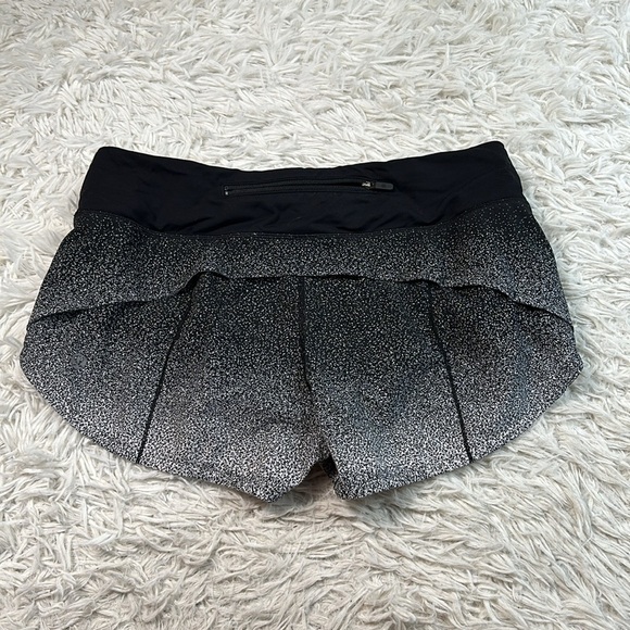 Lululemon Speed Up Short *2.5" Ombre Speckle Stop Print Speed Short White - Picture 5 of 7